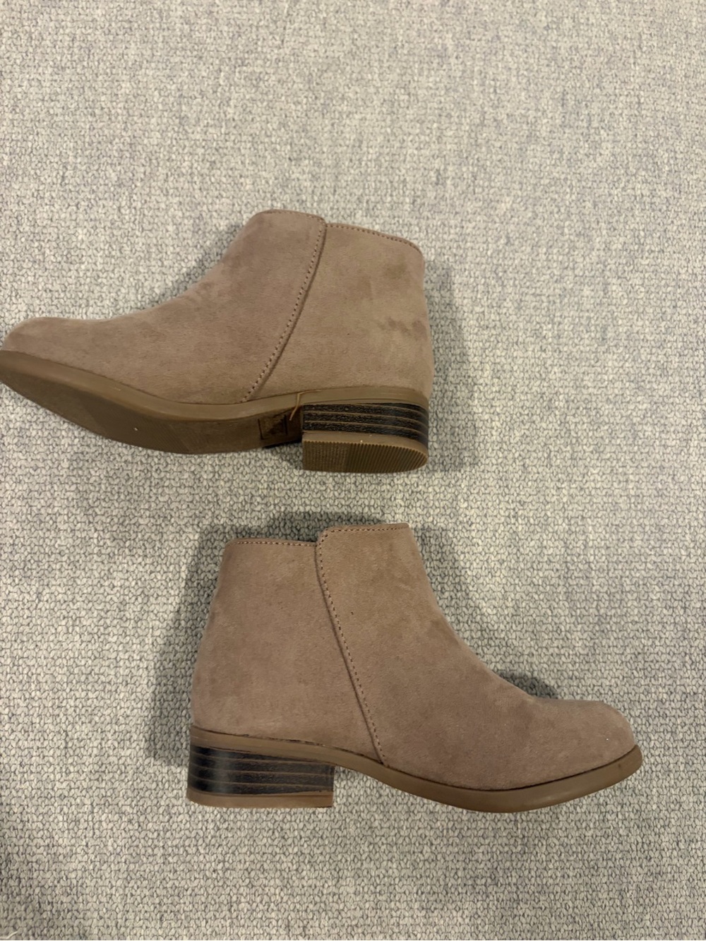 Toddler Girls Taupe Ankle Boots
